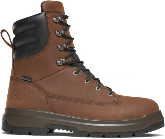 Danner Ground Control Bota de Trabajo para Hombre, 8 Pulgadas, Impermeable - Café - 14525