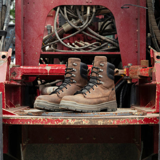 Danner Ground Control Bota de Trabajo para Hombre, 8 Pulgadas, Impermeable - Café - 14525 - Imagen 8