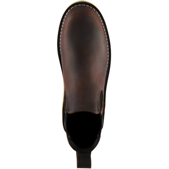 Danner Women Bull Run 5" Plain Toe Slip Resistant Work Boot -Brown- 15482 - Overlook Boots