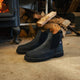 Danner Men's Bull Run 6" Plain Toe Chelsea Work Boot -Black- 15483 - Overlook Boots