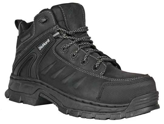 DieHard Men's Squire Composite Toe Waterproof Work Boot - Black - DH50115 7 / Wide / Black - Overlook Boots