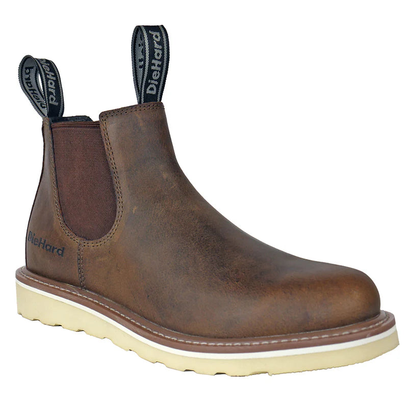 DieHard Men's Colt Soft Toe Chelsea Work Boot - Brown - DH50221 6 / Medium / Brown - Overlook Boots