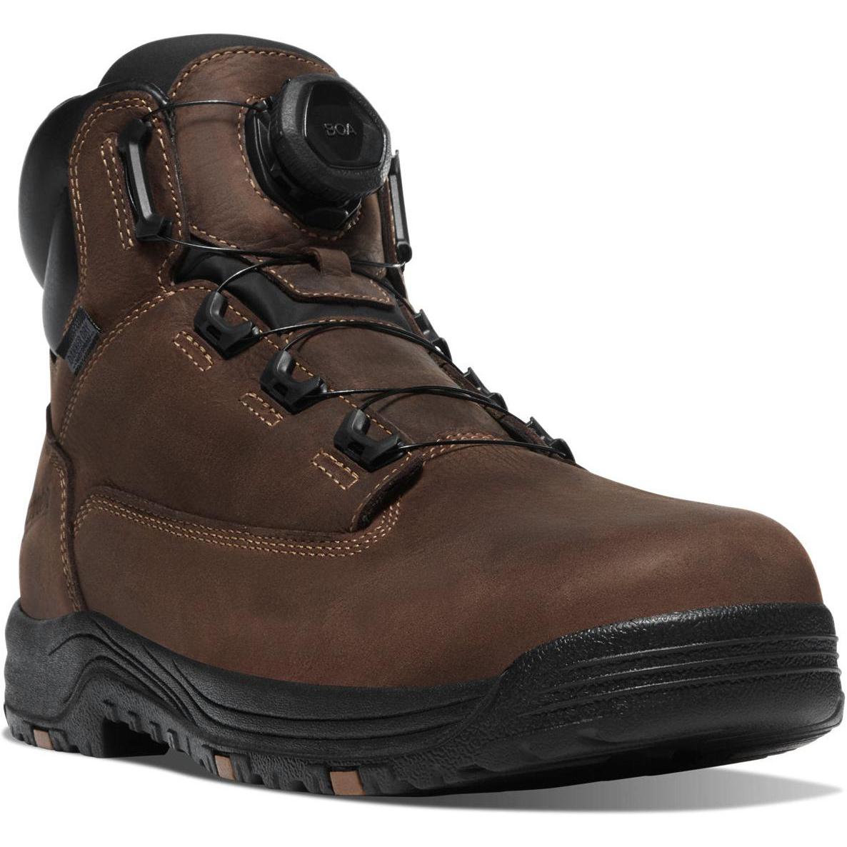 Danner Men's Caliper BOA 6" Aluminum Toe Waterproof Work Boot - Brown - 19420 7 / Medium / Brown - Overlook Boots