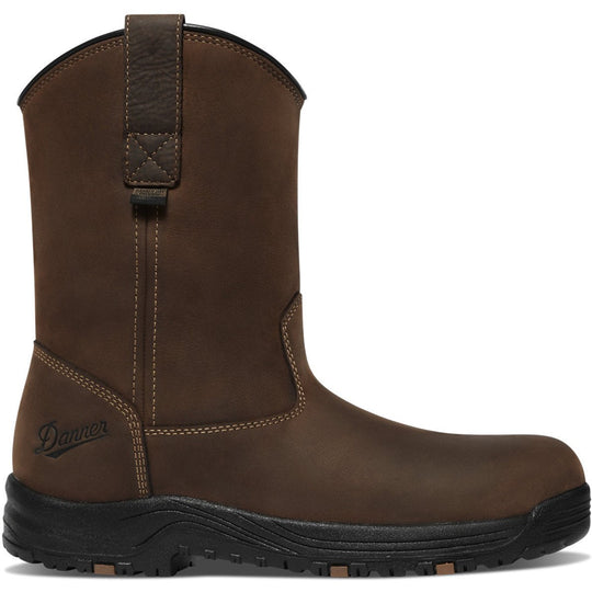Danner Men's Caliper 10" Alloy Toe Waterproof Work Boot -Brown- 19491 7 / Medium / Brown - Overlook Boots