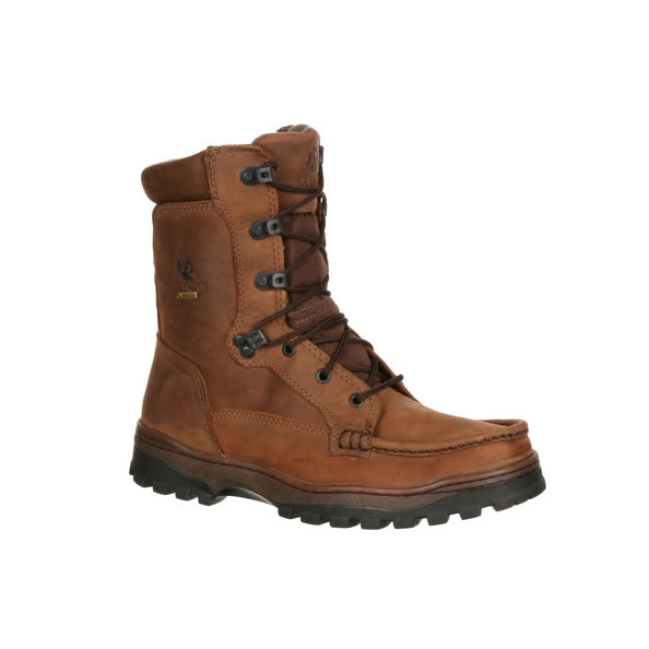 Rocky Men's Outback 8" Gore-Tex Waterproof Hiker Boot - Brown - FQ0008729 8 / Medium / Brown - Overlook Boots