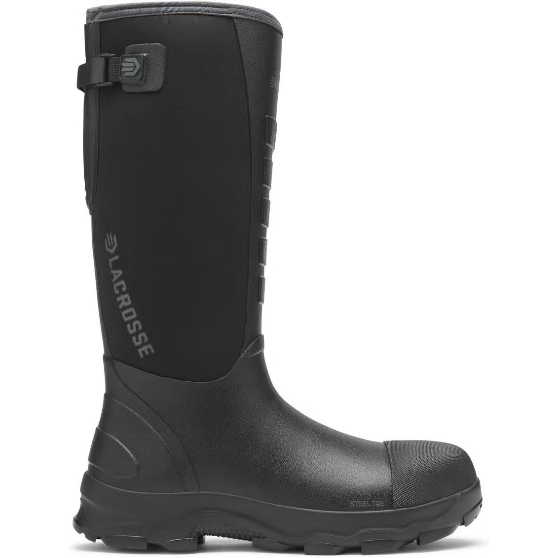 LaCrosse Men's Alpha Lite II 16" Steel Toe Waterproof Work Boot- Black- 210002 6 / Medium / Black - Overlook Boots