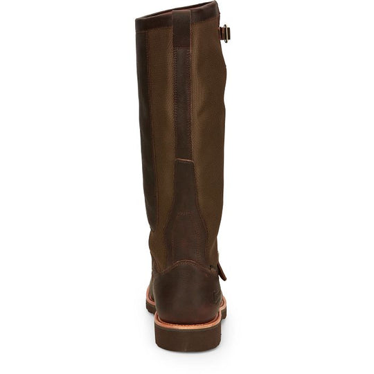 Chippewa Men's Brome 17" Soft Toe Waterproof Pull-On Snake Hunt Boot Brown- 25110 - Overlook Boots