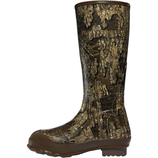 LaCrosse Men's Burly 18" Plain Toe Waterproof Slip Resistant Work Boot - Realtree Timber - 266041 - Overlook Boots