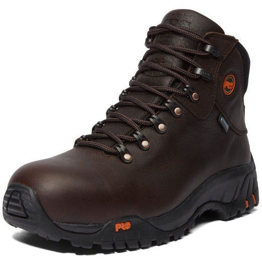 Timberland PRO Men's TiTAN Trekker Alloy Toe Waterproof Work Boot - Dark Brown - TB185520214 - Overlook Boots