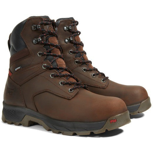 Timberland PRO Men's Titan EV 8" Composite Toe Waterproof 400G Insulated Work Boot - Potting Soil Saddleback - TB1A5RBP214 - Overlook Boots