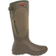 LaCrosse Women's Alpha Agility 15" Waterproof 1200G Slip On Work Boot 302476 5 / Medium / Brown/Green - Overlook Boots
