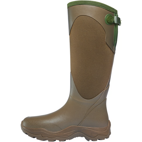 LaCrosse Women's Alpha Agility 15" Waterproof Slip On Snake Work Boot - Brown/Green - 302485 - Overlook Boots