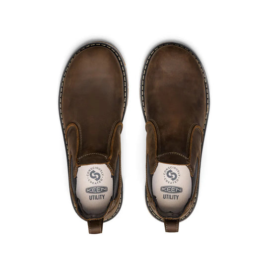Keen Men's San Jose Aluminum Toe Pull On 90° Heel Boot - Brown - 1030647 - Overlook Boots