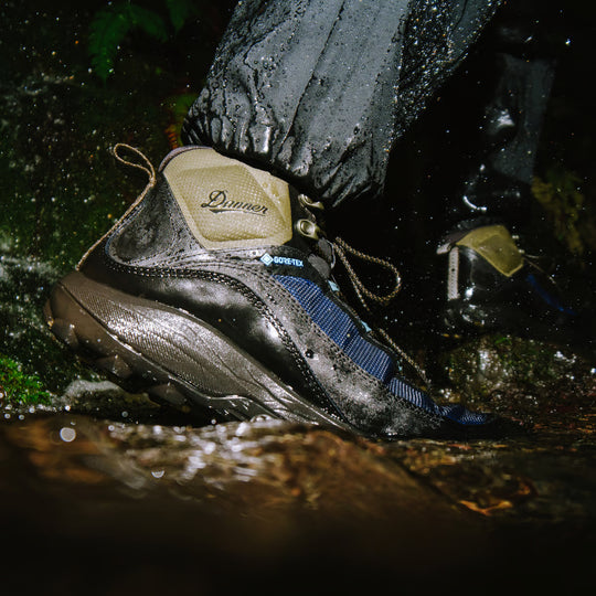 Danner Men's N45 GTX 4.5" Waterproof Lace Up Hike Boot - Black/Blue - 32882 - Overlook Boots
