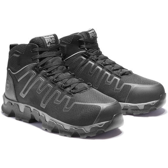 Timberland Pro Men's Powertrain Sport Alloy Toe Sneaker Work Shoe -Black- TB1A1JYQ001 7 / Medium / Black - Overlook Boots