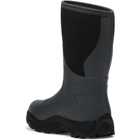 LaCrosse Men's Alpha Agility 12" Waterproof Pull On Field Work Boot - Black/Gray - 336881 - Overlook Boots