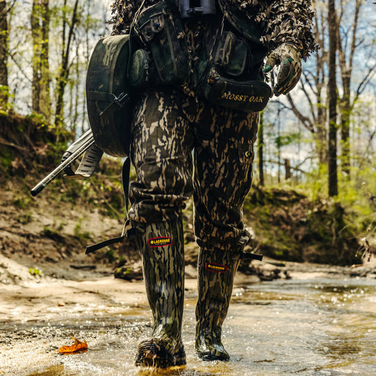 LaCrosse Men's Burly Aero 17" Waterproof Slip On Work Boot- Mossy Oak- 344312 - Overlook Boots