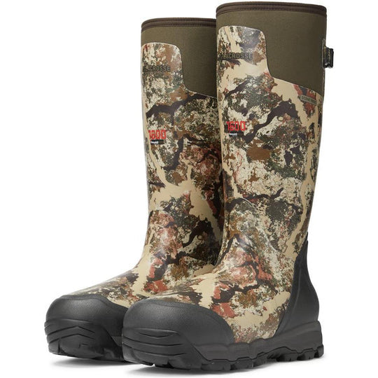 LaCrosse Men's Alphaburly Pro 18" Waterproof 1600G Slip On Work Boot- Camo- 376096 - Overlook Boots