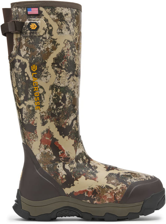 LaCrosse Men's Alpha Evolution 17" Waterproof 1600G Slip On Hunt Boot - First Lite Specter - 376215 6 / Medium / Camo - Overlook Boots