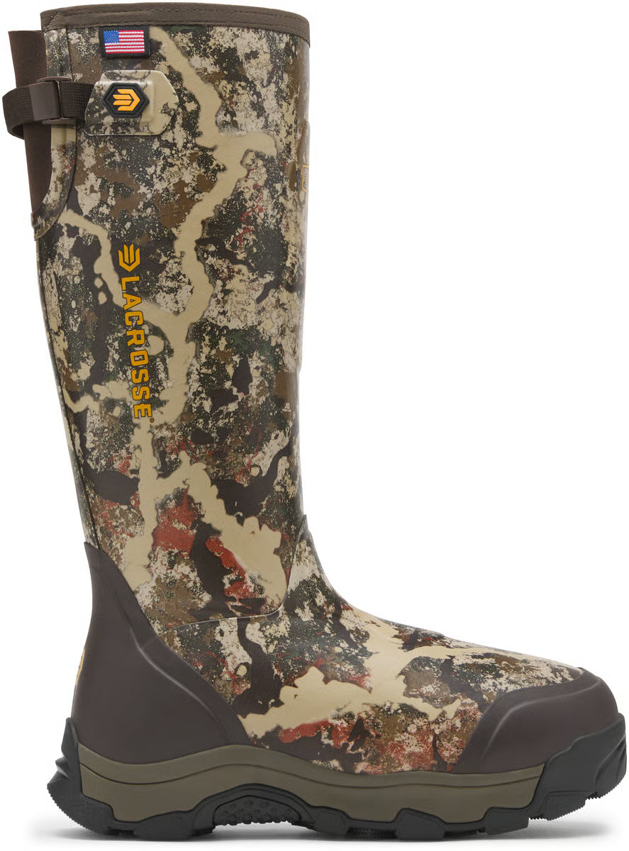 LaCrosse Men's Alpha Evolution 17" Waterproof 1600G Slip On Hunt Boot - First Lite Specter - 376215 6 / Medium / Camo - Overlook Boots