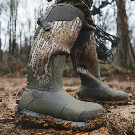 LaCrosse Men's Alphaburly Aero 17" 800G Ins Waterproof Hunt Boot - Mossy Oak - 377003 - Overlook Boots
