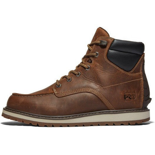 Timberland PRO Men's Irvine 6" Soft Toe Moc Toe Wedge Work Boot - Brown - TB1A42TY214 - Overlook Boots
