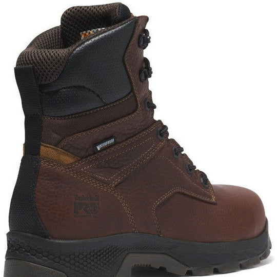 Timberland PRO Men's Titan Evolution 8" Composite Toe Waterproof Work Boot - Brown - TB1A5U4Y214 - Overlook Boots