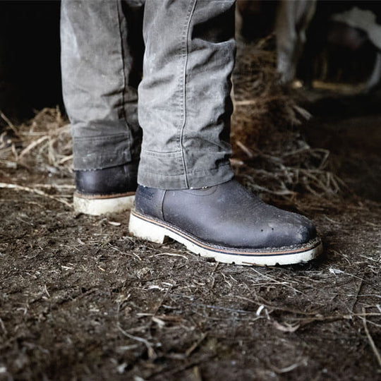 Thorogood American Heritage Bota Vaquera de Trabajo para Hombre, 11 Pulgadas, Punta Suave, Sin Agujetas, Hecha en EE. UU. - Crazyhorse - 814-4332 - Imagen 7