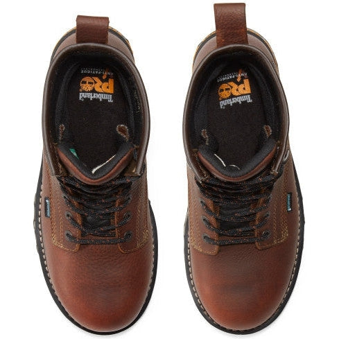 Timberland Pro Men's Boondock 8" Composite Toe Waterproof Work Boot - Brown - TB11112A210 - Overlook Boots