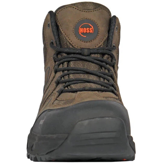 Hoss Men's Eric Hi Oblique Toe Slip Resistant Work Boot - Brown 50239 - Overlook Boots