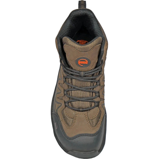 Hoss Men's Eric Hi Oblique Toe Slip Resistant Work Boot - Brown 50239 - Overlook Boots