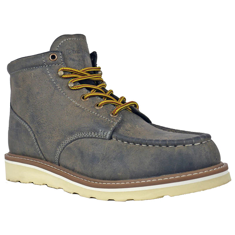 DieHard Men's Mustang Wedge Soft Toe Work Boot - Grey - DH60425 6 / Medium / Grey - Overlook Boots