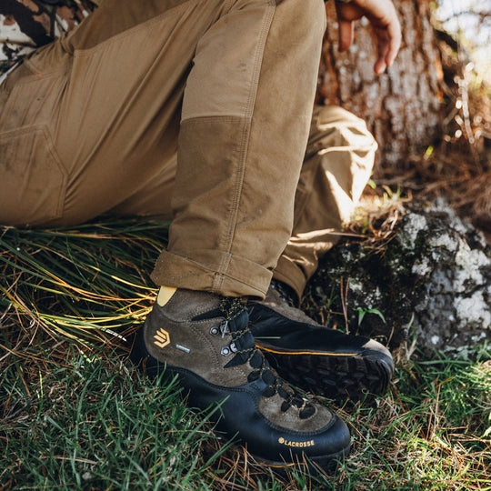 LaCrosse Men's Ursa ES GORE-TEX® 8" Waterproof Hunt Boot - Brown/Gold - 533701 - Overlook Boots