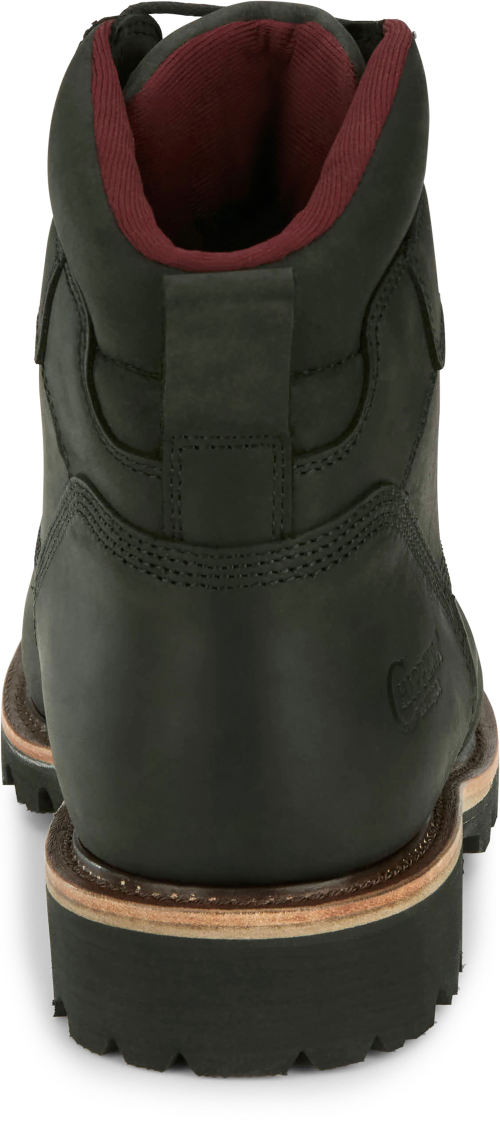 Chippewa Men's Super DNA 6" Steel Toe Waterproof Lace Up Work Boot - Black - 59201 - Overlook Boots
