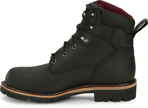 Chippewa Men's Super DNA 6" Steel Toe Waterproof Lace Up Work Boot - Black - 59201 - Overlook Boots