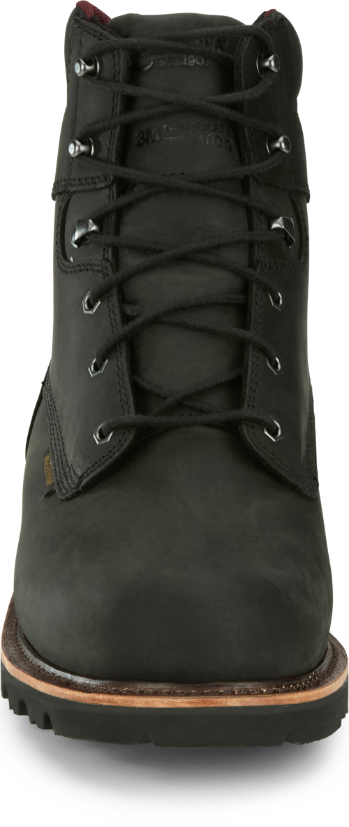 Chippewa Men's Super DNA 6" Steel Toe Waterproof Lace Up Work Boot - Black - 59201 - Overlook Boots