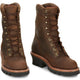 Chippewa Men's Super Dna 9" Plain Toe Waterproof Lace Up Work Boot -Brown- 59406 - Overlook Boots