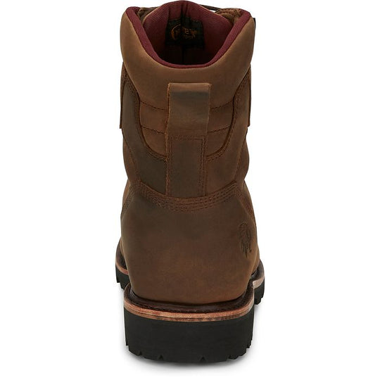 Chippewa Men's Super Dna 8" Waterproof Lace Up Work Boot - Brown - 59416 - Overlook Boots
