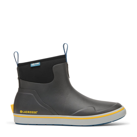 LaCrosse Men's Alpha 6" Waterproof Deck Work Boot - Dark Shadow - 621206 7 / Medium / Grey - Overlook Boots