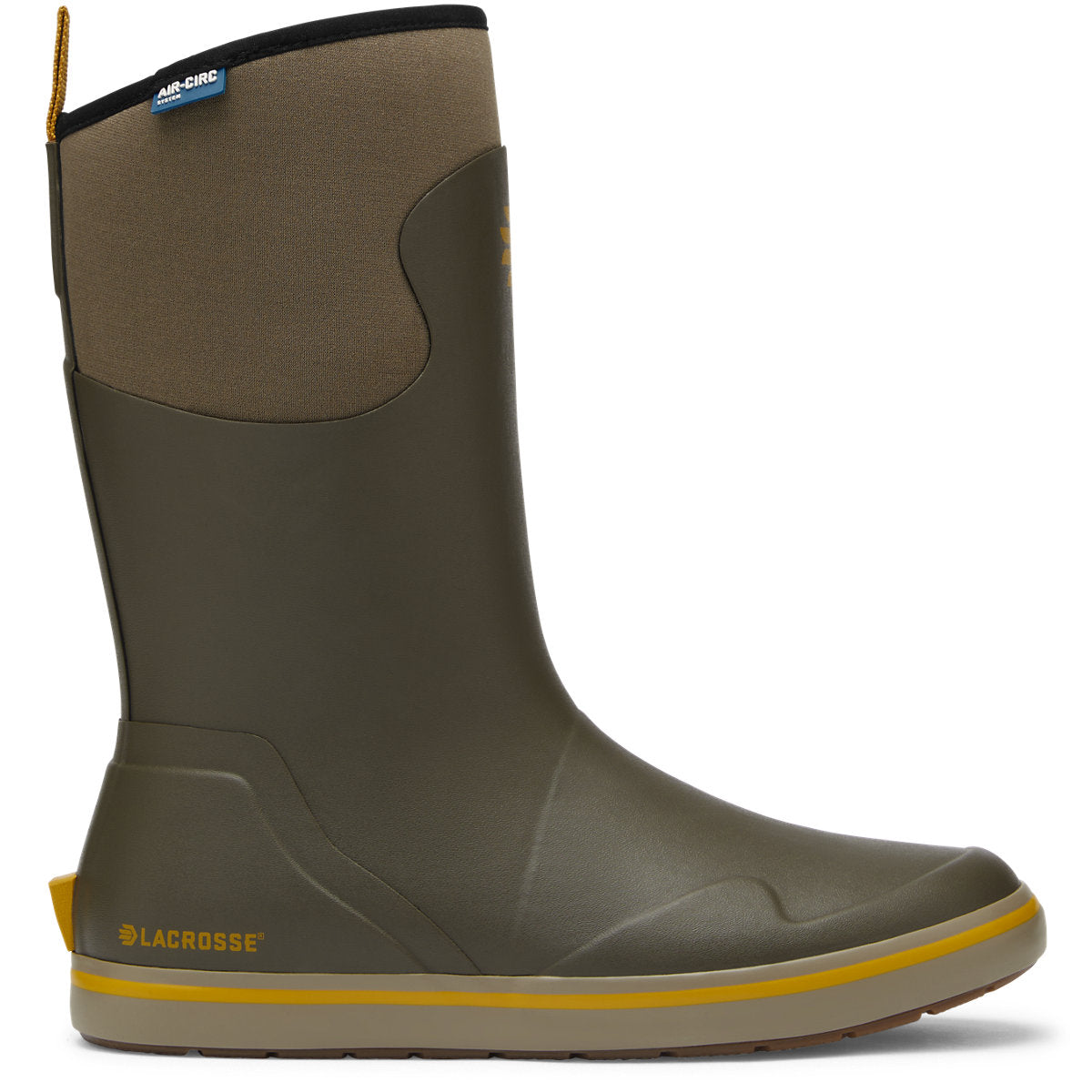 LaCrosse Men's Alpha 12" Slip Resistant Deck Work Boot - Major Brown - 621300 7 / Medium / Brown - Overlook Boots