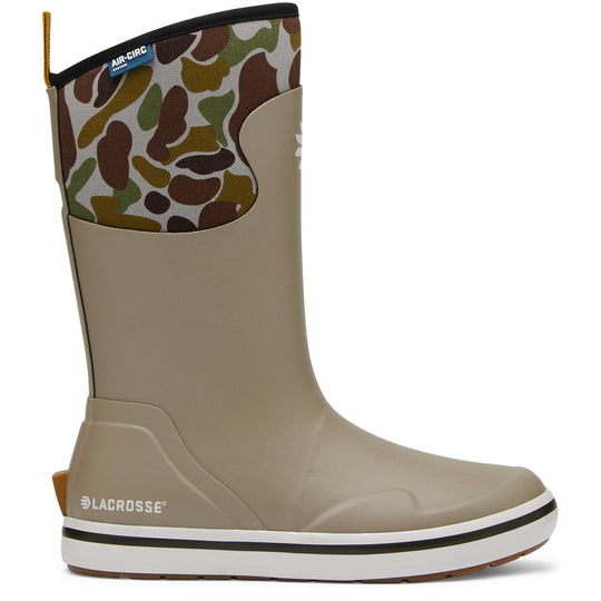 LaCrosse Women's Alpha 12" Slip Resistant Deck Work Boot - Timberwolf/Camo - 621303 5 / Medium / Brown - Overlook Boots