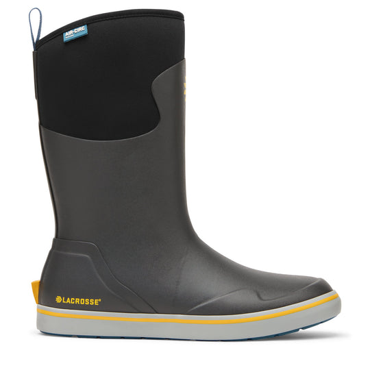 LaCrosse Men's Alpha 12" Waterproof Slip Resistant Deck Work Boot - Dark Shadow - 621304 7 / Medium / Grey - Overlook Boots