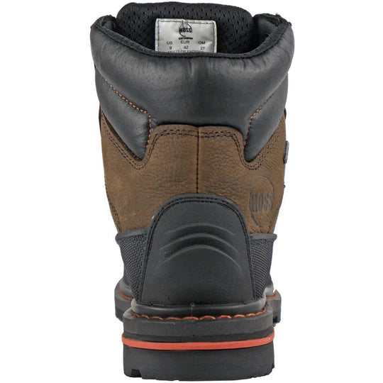 Hoss Men's K-Tough 6" Composite Toe Waterproof Puncture Resistant Duty Boot - Brown - 62705 - Overlook Boots