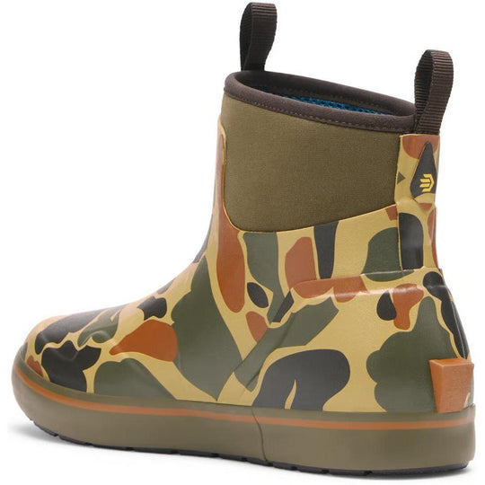 LaCrosse Men's Alpha 6" Waterproof Slip Resistant Slip On Deck Boot- Camo- 632440 - Overlook Boots