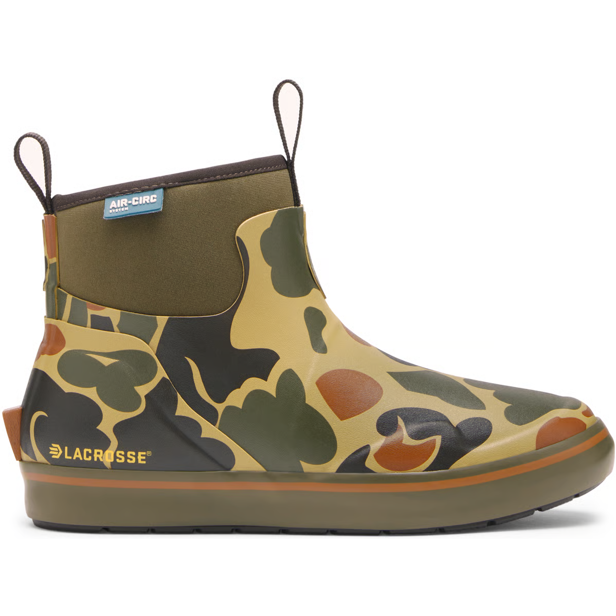 LaCrosse Women's Alpha 6" Waterproof Slip Resist Slip On Deck Boot- Camo- 632441 5 / Medium / Camo - Overlook Boots