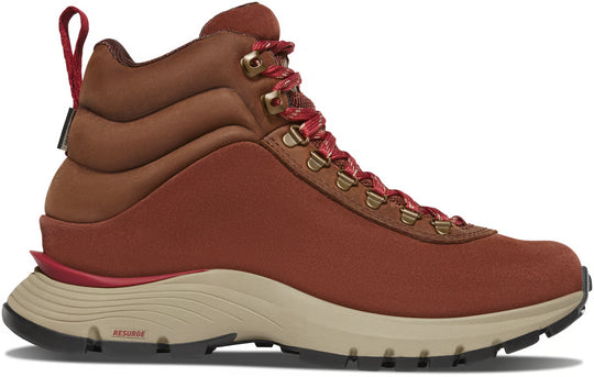 Danner Trail Trainer Mid Zapato de Senderismo para Mujer, 4 Pulgadas, Impermeable - Café Chocolate / Vino - 65458 - Imagen 2