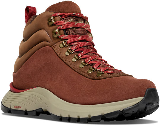 Danner Trail Trainer Mid Zapato de Senderismo para Mujer, 4 Pulgadas, Impermeable - Café Chocolate / Vino - 65458 - Imagen 3
