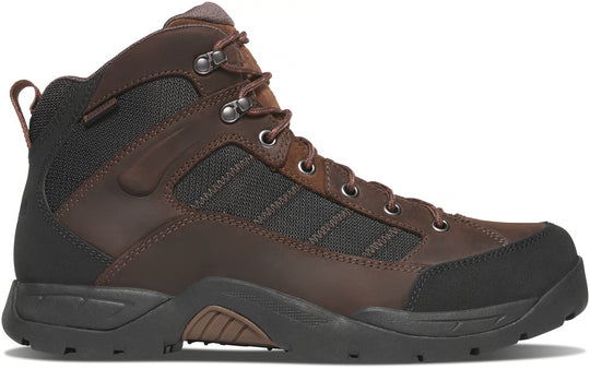 Danner Men's Radical 451 5" Waterproof Hiking Boot - Dark Brown / Red - 65501 - Overlook Boots