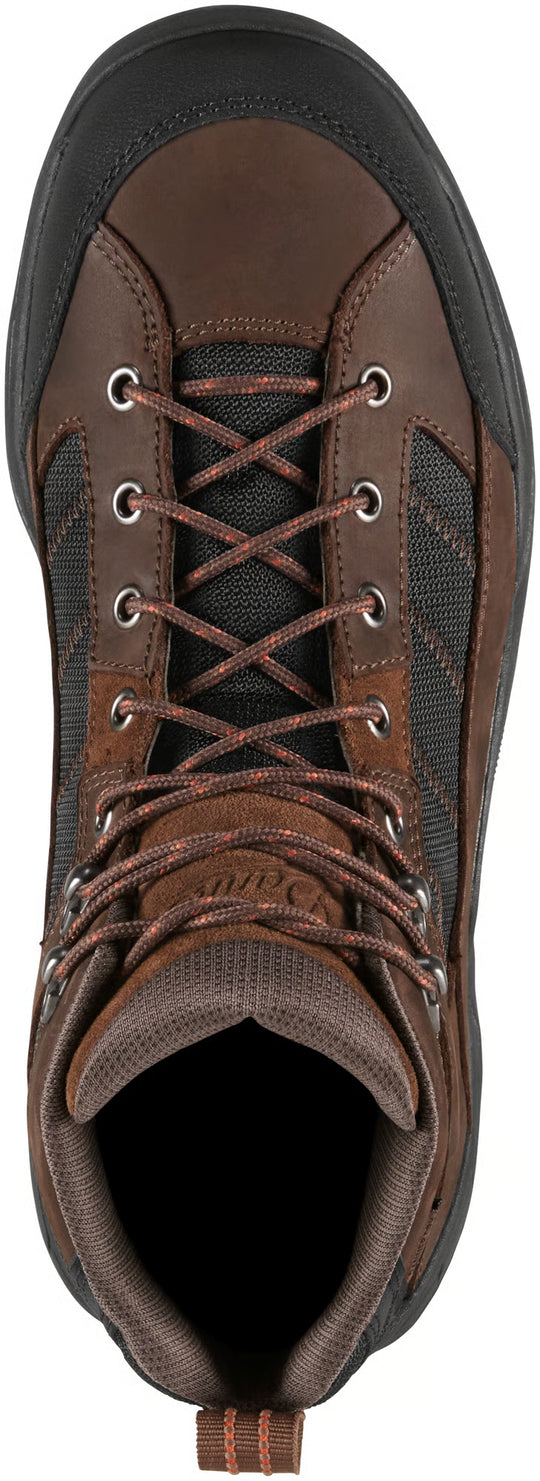 Danner Men's Radical 451 5" Waterproof Hiking Boot - Dark Brown / Red - 65501 - Overlook Boots