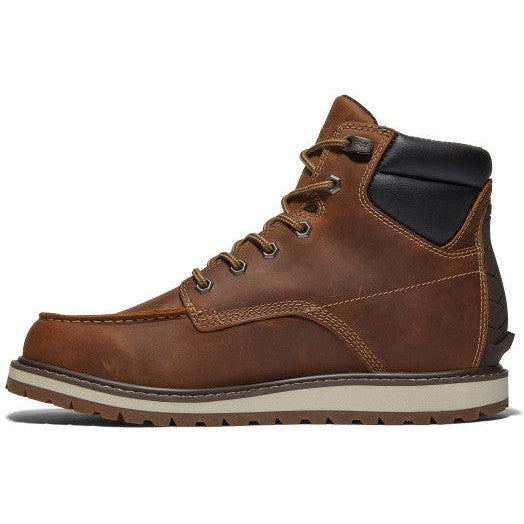 Timberland PRO Men's Irvine 6" Soft Toe Moc Toe Wedge Work Boot - Brown - TB1A42TY214 - Overlook Boots